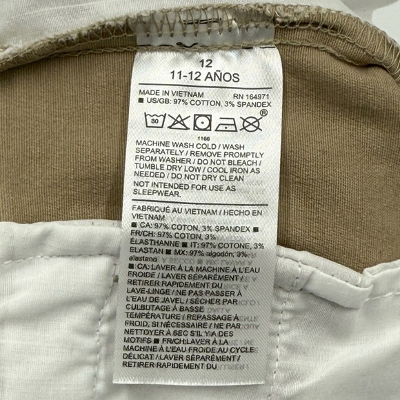 Janie and Jack Boy’s Stretch Twill Khaki Pants Size 12 Adjustable Waist Preppy - Picture 10 of 10